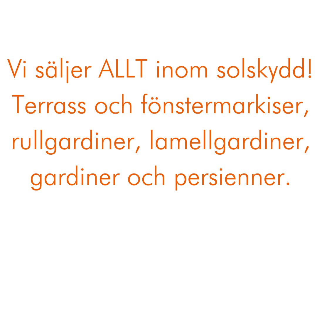 Aglas säljer allt inom solskydd