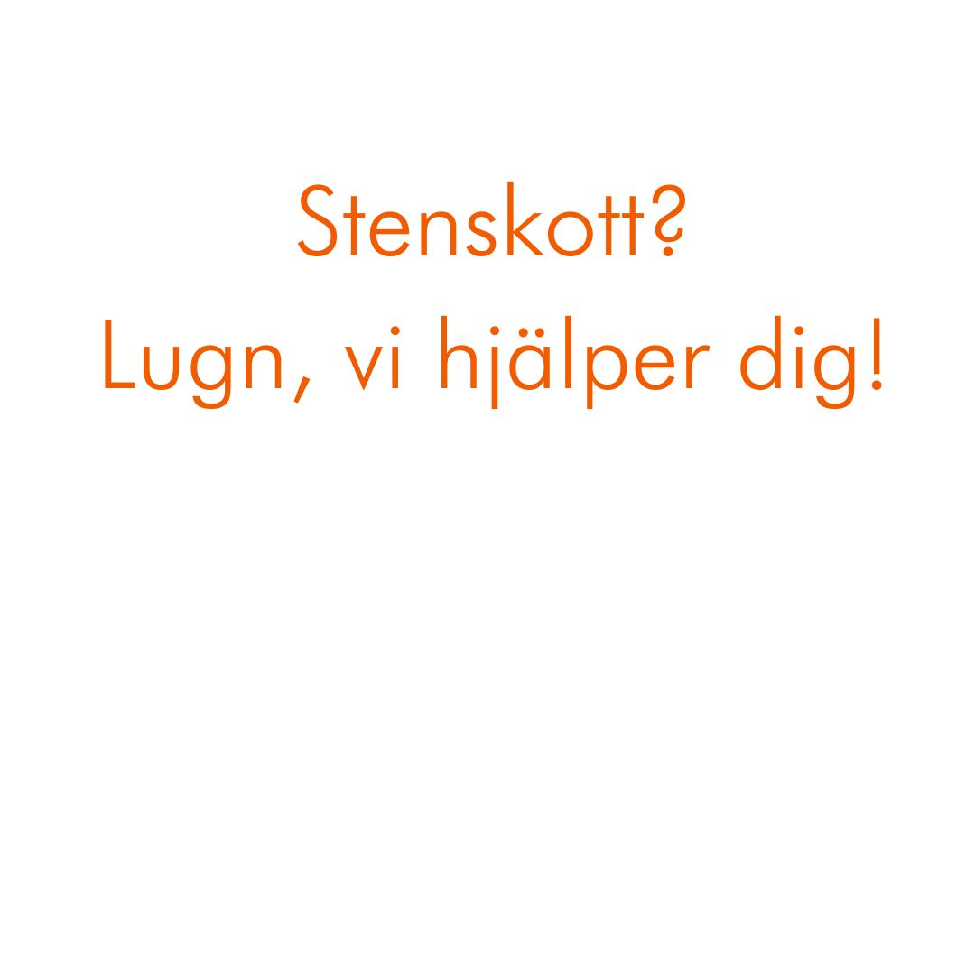 Stenskott lagar du hos Aglas